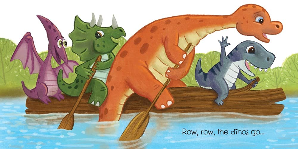 Row, Row, Row Your Boat, Dinosaurs All Love to Float Board Book
